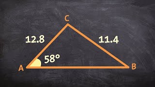 Ambiguous case law of sines two triangles SSA [upl. by Illil]