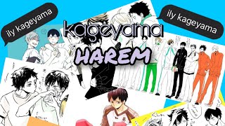 Kageyama has a harem  Kageyama harem got exposed 🤭 PLEASE READ DESCTRIPTION [upl. by Chretien]