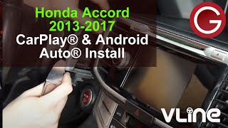 How to add CarPlay amp Android Auto into Honda Accord 20132017  GROM VLine StepbyStep Install HON3 [upl. by Malan]