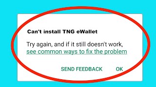 Fix Cant Install  Download TNG eWallet App in Google Playstore For Android [upl. by Anaerdna]