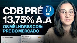 CDB Prefixado 1375 ao ano Os melhores CDBs pré do mercado  POR TEMPO LIMITADO [upl. by Garlanda881]