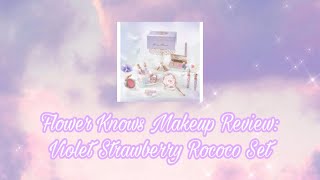 Makeup Review🌸 Flower KnowsViolet Strawberry Rococo makeup review makeupreview flowerknows [upl. by Brewer886]