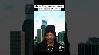 Snoop Dogg is scared of horses⁉️ 😱🐴 [upl. by Diarmid]