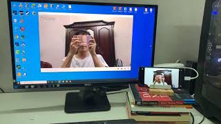 How to use Phone as a webcam via USB  iVCam Setup Tutorial [upl. by Annawyt]