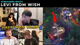 Streamers react to LEVI from WISH worlds2024 [upl. by Adair]