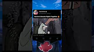 Naruto amp Sasuke Fights Together 🔥  shorts shortvideo naruto narutoshippuden sasuke viral [upl. by Uzzi]