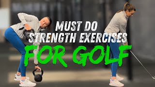 Must Do Strength Exercises For Golfers  Hit The Golf Ball Longer [upl. by Acinemod]