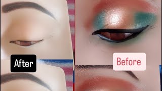 green eye makeup tutorial on dummy party mekup [upl. by Dey559]