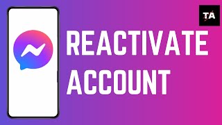 How To Reactivate Messenger Account Easy [upl. by Cadman]