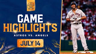 Astros vs Angels Game Highlights 71423  MLB Highlights [upl. by Latricia]