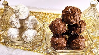 10 minutes  des friandises rapides pour noël et les fêtes  Raffaello et Ferrero Rocher fait maison [upl. by Adnol930]