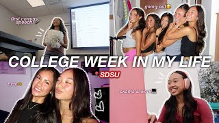 COLLEGE WEEK IN MY LIFE  freshman year  SDSU [upl. by Eelatan]