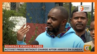 Activist Boniface Mwangi freed without charge after arrest on Sunday [upl. by Rapp]