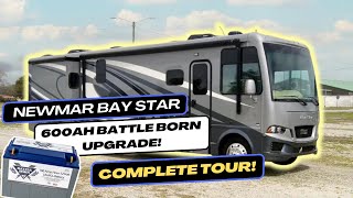 Newmar Bay Star 600ah Battle Born LiFePo4 Updgrade with Orion XS [upl. by Euqinomahs197]