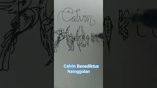 Calvin Benediktus Nainggolan art tulisindah calligraphy [upl. by Adolfo76]