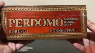 Perdomo Habano Bourbon BarrelAged Connecticut Robusto [upl. by Kenlee]