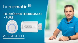 Homematic IP  Heizkörperthermostat – pure [upl. by Selbbep]