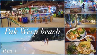 Pak Weep beach restaurants bars amp shops Mai Khao Lak TUI BLUE beach Part 1 review and walk 4K [upl. by Shermy]