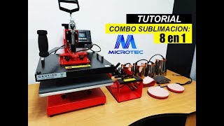 Tutorial COMBO 8 en 1 de Sublimación  MICROTEC  Mod DCH800  TCH800 [upl. by Neitsirk]