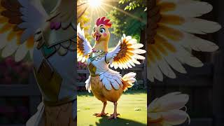 The Chicken Dance Party  Funny Dancing  Nursery Rhymes animalshorts hen [upl. by Meridel]