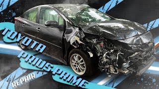 Toyota Prius Front end repair Ремонт переда [upl. by Elburt]