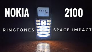 Nokia 2100 Ringtone and Space impact game  shorts retro nostalgia NokiaRetro [upl. by Aicel]