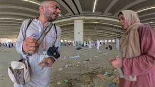 Part 51  Beautiful Adhan at jamarat we are going to stonning shetan  Insta 360 Degree  Hajj 2024 [upl. by Aan]