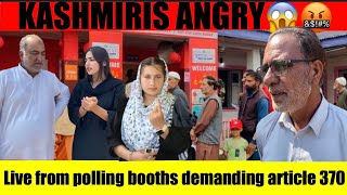 KASHMIRIS ANGRY 🤬 Elections Live From Polling Booths [upl. by Nylia]