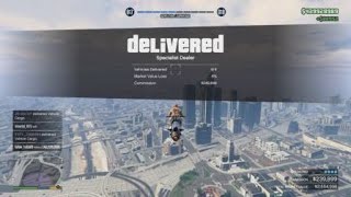 selling 4 Mid Range Vehicle Cargo cars in a Public Lobby in Grand Theft Auto 5 Online 29 SecuroServ [upl. by Wilhide]