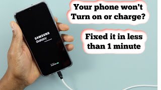 How to fix Samsung Galaxy won’t turn on or charge black screen [upl. by Yalonda]