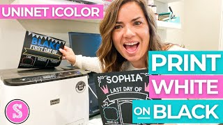 💕 How to Print White Text on Black Paper Uninet iColor [upl. by Viradis]