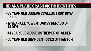 Passengers in fatal Indiana plane crash identified as Iowa residents [upl. by Raseda]