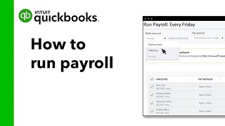 How to run payroll in QuickBooks Online [upl. by Rillings]