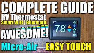 tw RV ADVENTURES  Episode 24  RV MicroAir EASY TOUCH  COMPLETE GUIDE to EasyTouch RV Thermostat [upl. by Buskus802]