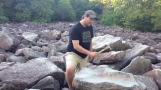 Ringing Rocks County Park in Bucks County Pennsylvania [upl. by Onihc384]