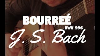 J S Bach  Bourreé BWV 996 by Fabio Lima [upl. by Anaeirb]