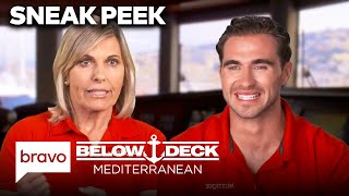 SNEAK PEEK Captain Sandy Has To Leave The Anchor Behind  Below Deck Mediterranean S9 E7  Bravo [upl. by Missi]