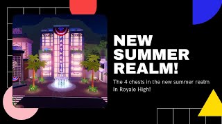 NEW 💎Royale High💎 🏖Diamond Beach🏖 Chests 4 Chests [upl. by Hemetaf]