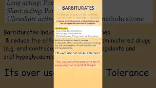 Important points about Barbiturates phenobarbitone barbiturates [upl. by Enicar548]