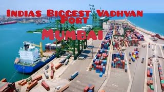 Indias Biggest Vadhvan Port mumbai cargo navimumbai palghar [upl. by Eehtomit]