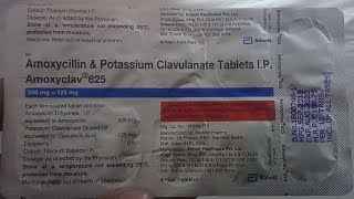 Amoxycillin and potassium clavulanate tablets ip 625 in hindiamoxyclav 625 tablet uses in hindi [upl. by Maribeth144]