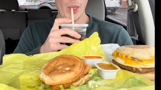 McDonalds AND Dunkin Donuts Mukbang [upl. by Janek]