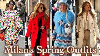 Milan Street Style Spring 2024 Most Wearable Fashion Trends amp Stylish Outfits How to dress stylish [upl. by Hobbie]