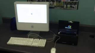 Intel Polycarbonate iMac vs Gateway LT Series LT2016U Laptop Boot Race at School [upl. by Bridge89]