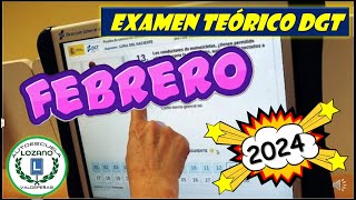 EXAMEN TEÓRICO FEBRERO 2024 [upl. by Eekram]