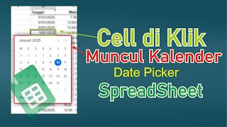 Cara Menambahkan Kalender di Spreadsheet [upl. by Greta]