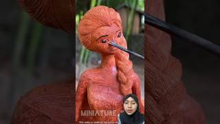 Mengukir elsa funny drama art sculpture elsa frozen [upl. by Campos88]