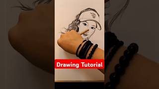 How to Draw a Girl StepbyStep Tutorial for Beginners Part149 drawing art sketch [upl. by Vassaux486]