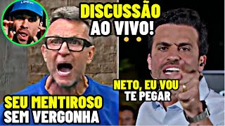 NETO PERDE O CONTROLE AO VIVO COM PROVOCAÇÃO DO PABLO MARÇAL [upl. by Enomor]