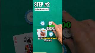 3 Easy Steps to Win at Poker poker shorts [upl. by Asiat]